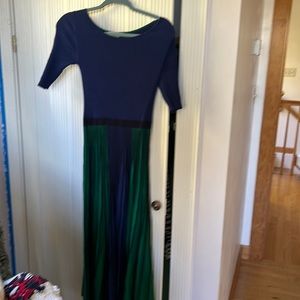 Beautiful Boden Blue and Green Dress
